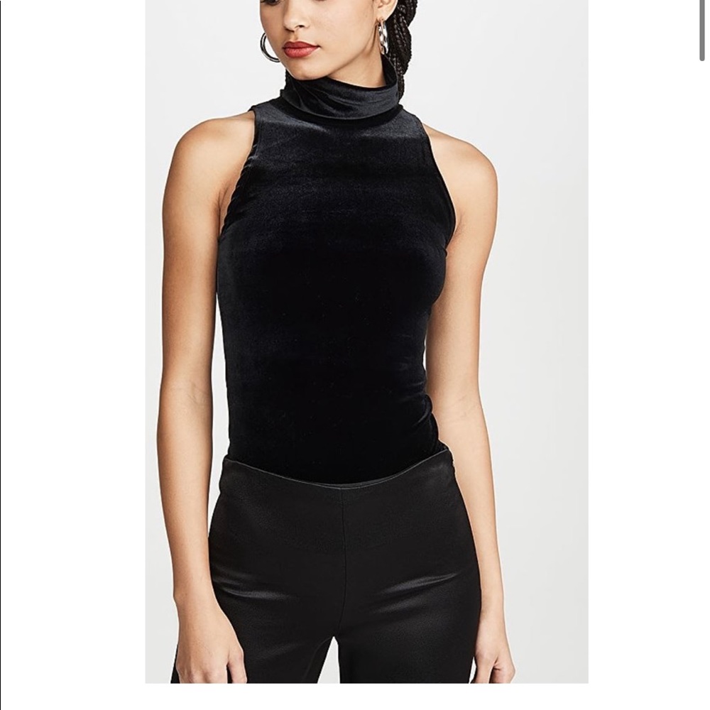 Velvet Turtleneck Bodysuit